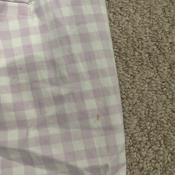 EUC Ann Taylor lavender and white check shorts - Picture 8 of 8